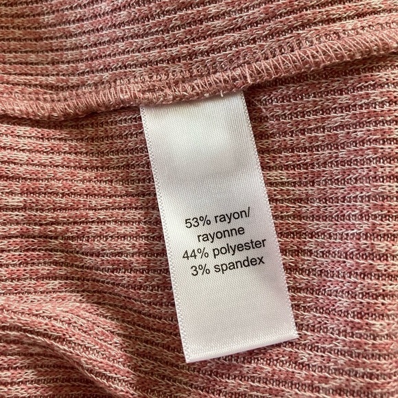 NWT Maurices mauve mock neck sweater blouse ruffles Large - Picture 7 of 9